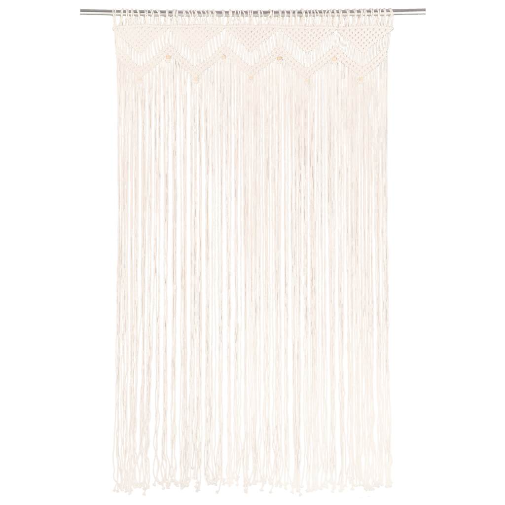 Macrame Curtain 140x240 cm Cotton Cream