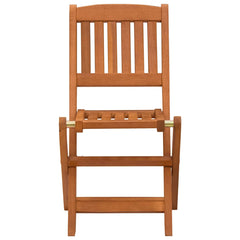 vidaXL Children's Folding Chairs 2 pcs Solid Eucalyptus Wood 3