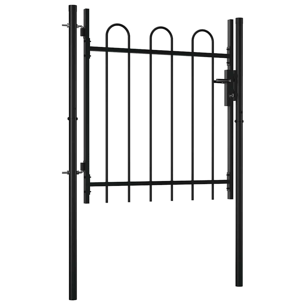 vidaXL Single Door Fence Gate "BOXTEL" with Hoop Top 100 x 75 cm 2