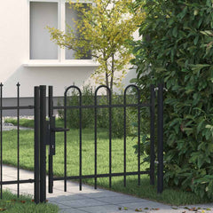 vidaXL Single Door Fence Gate "BOXTEL" with Hoop Top 100 x 75 cm 1