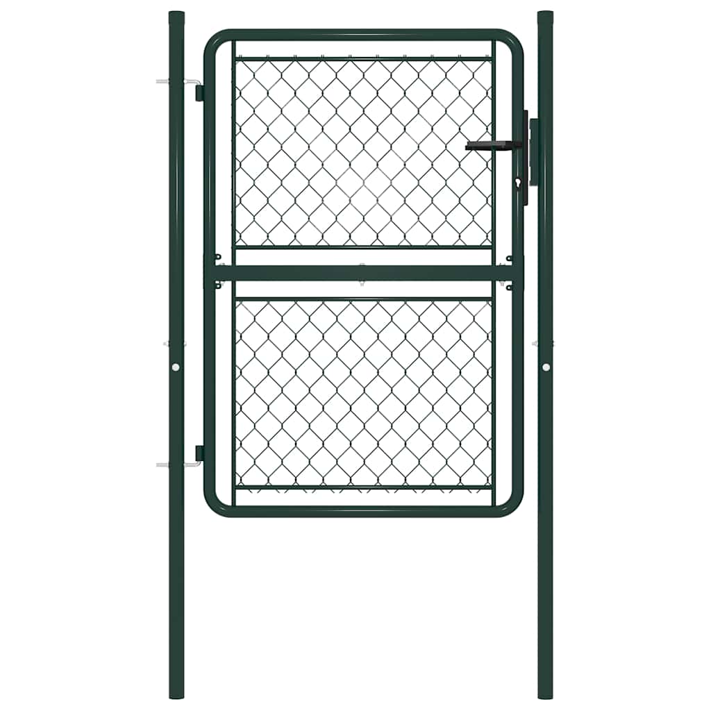 Garden Gate Steel Green 100 cm 125 cm