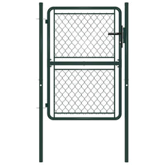 Garden Gate Steel Green 100 cm 125 cm