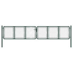 Garden Gate Steel Green 400 cm 75 cm