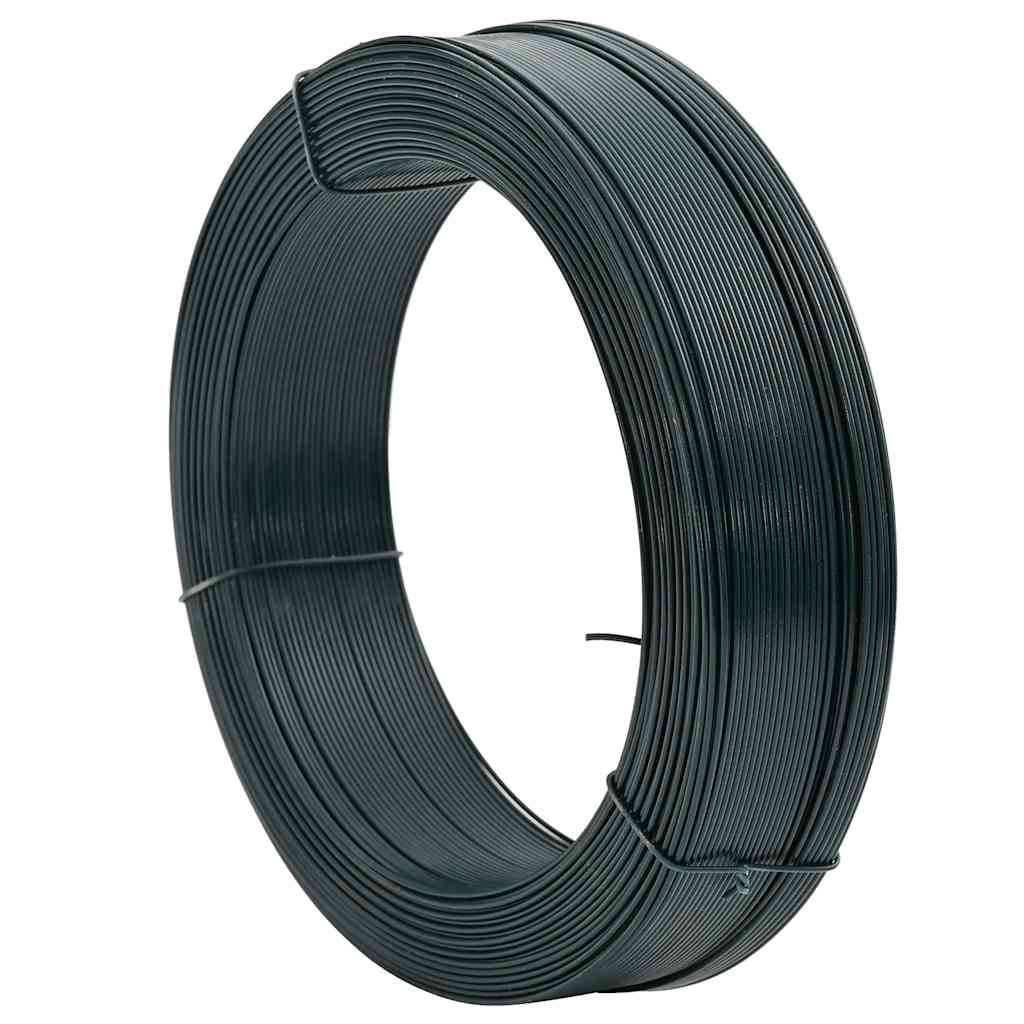 vidaXL Fence Binding Wire 250 m 2.3/3.8 mm Steel Blackish Green 2