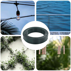 vidaXL Fence Binding Wire 250 m 2.3/3.8 mm Steel Blackish Green 1