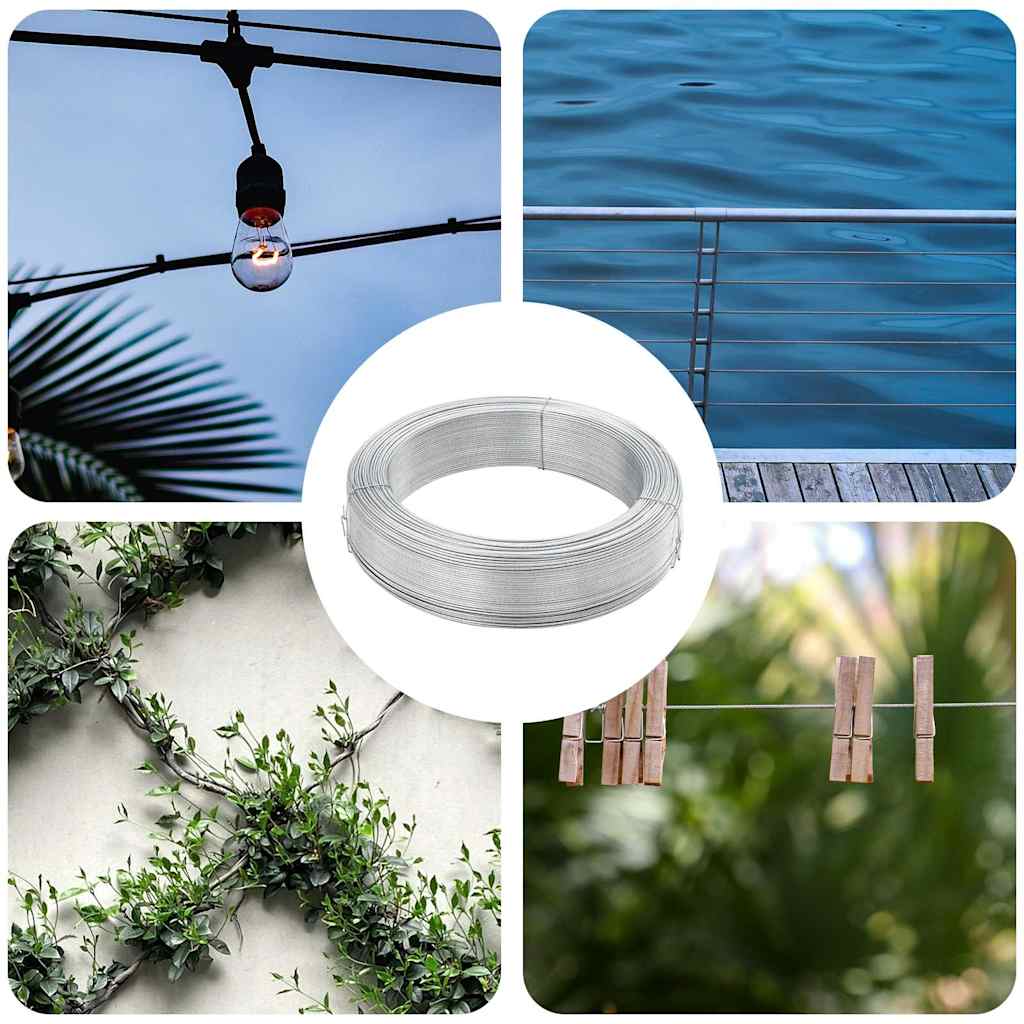 vidaXL Fence Binding Wire 250 m 2.5 mm Steel 1