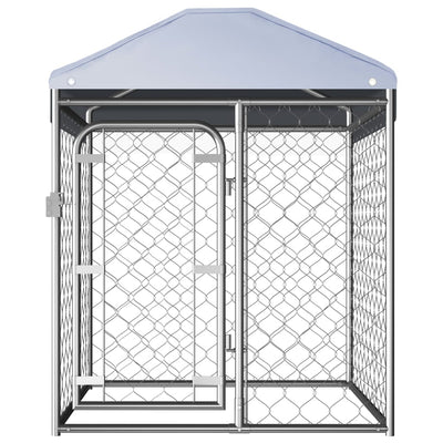 Outdoor Dog Kennel with Roof 100x100x125 cm