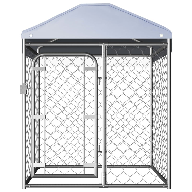 Outdoor Dog Kennel with Roof 100x100x125 cm