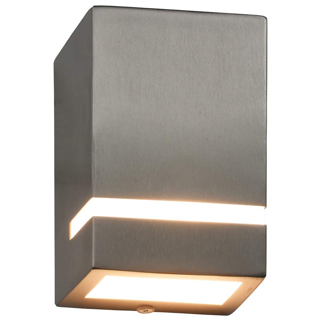 vidaXL Wall Light | Set of 2 | Silver | Stainless steel | Medium | Wall Light 2