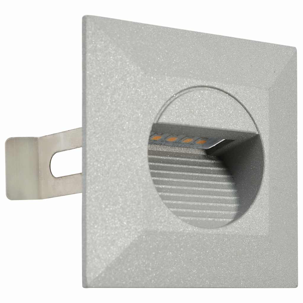 vidaXL Outdoor LED Wall Lights 6 pcs 2 W Silver Square 3