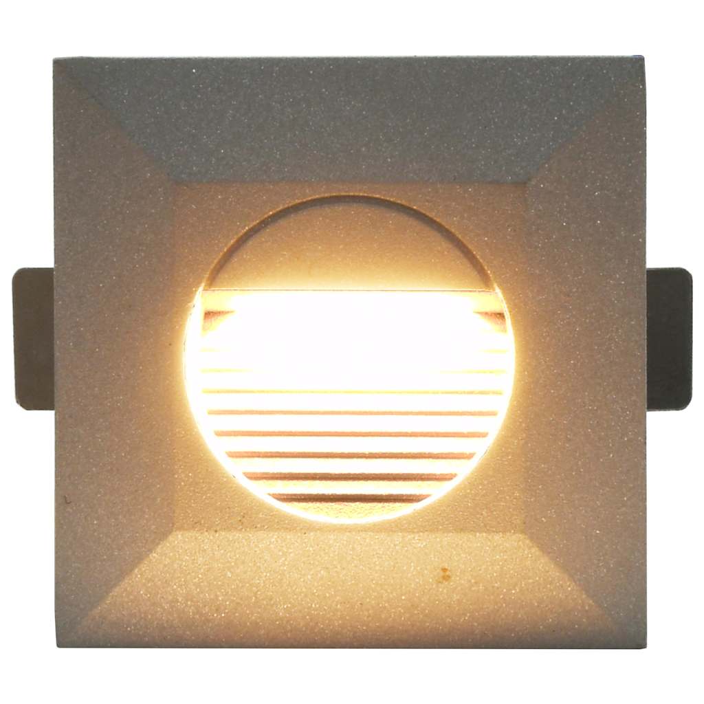 vidaXL Outdoor LED Wall Lights 6 pcs 2 W Silver Square 4