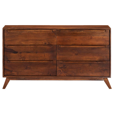 Drawer Cabinet Brown 140x40x80 cm Solid Mango Wood