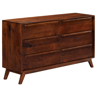 Drawer Cabinet Brown 140x40x80 cm Solid Mango Wood