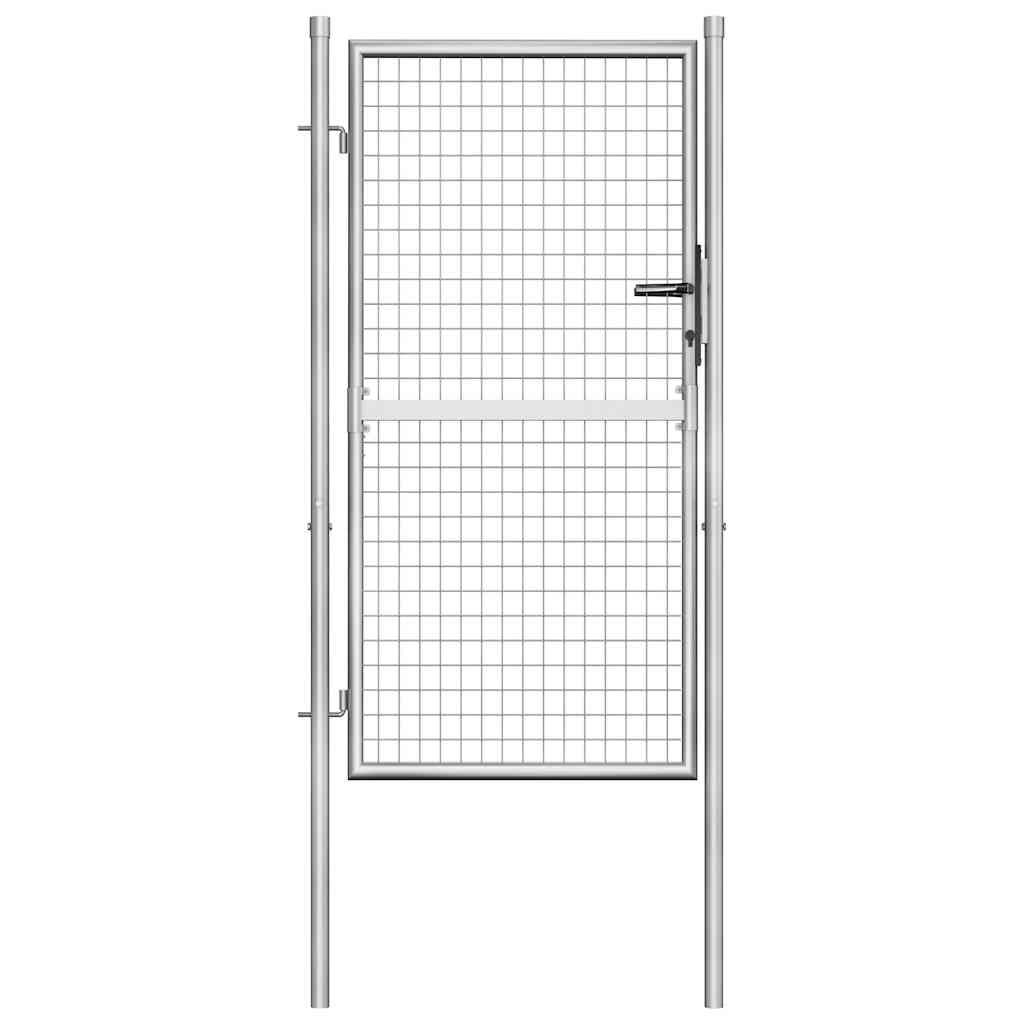 Garden Gate Galvanised Steel Silver 105 cm 150 cm