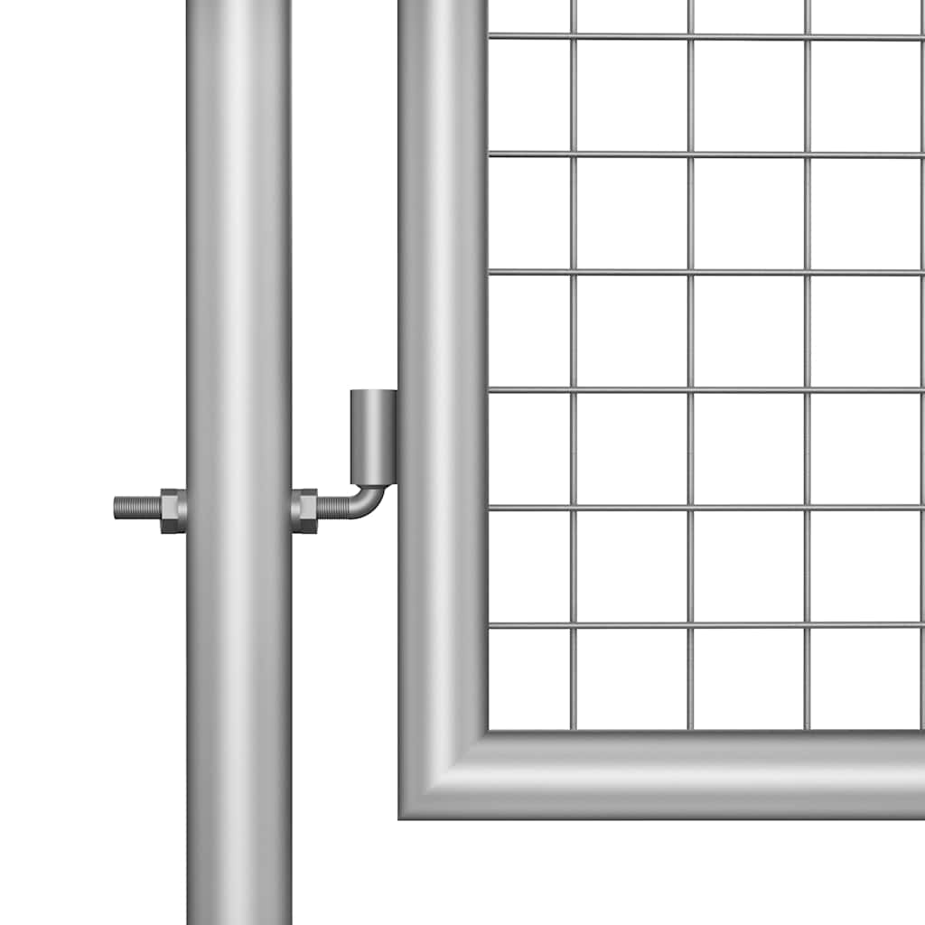 Garden Gate Galvanised Steel Silver 105 cm 150 cm