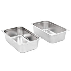 vidaXL Gastronorm Containers 2 pcs GN 1/1 150 mm Stainless Steel 2
