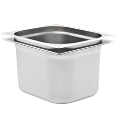 vidaXL Gastronorm Containers 2 pcs GN 1/2 200 mm Stainless Steel 1