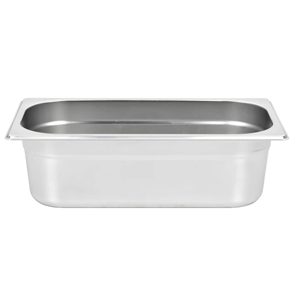 vidaXL Gastronorm Containers 8 pcs GN 1/3 100 mm Stainless Steel 5