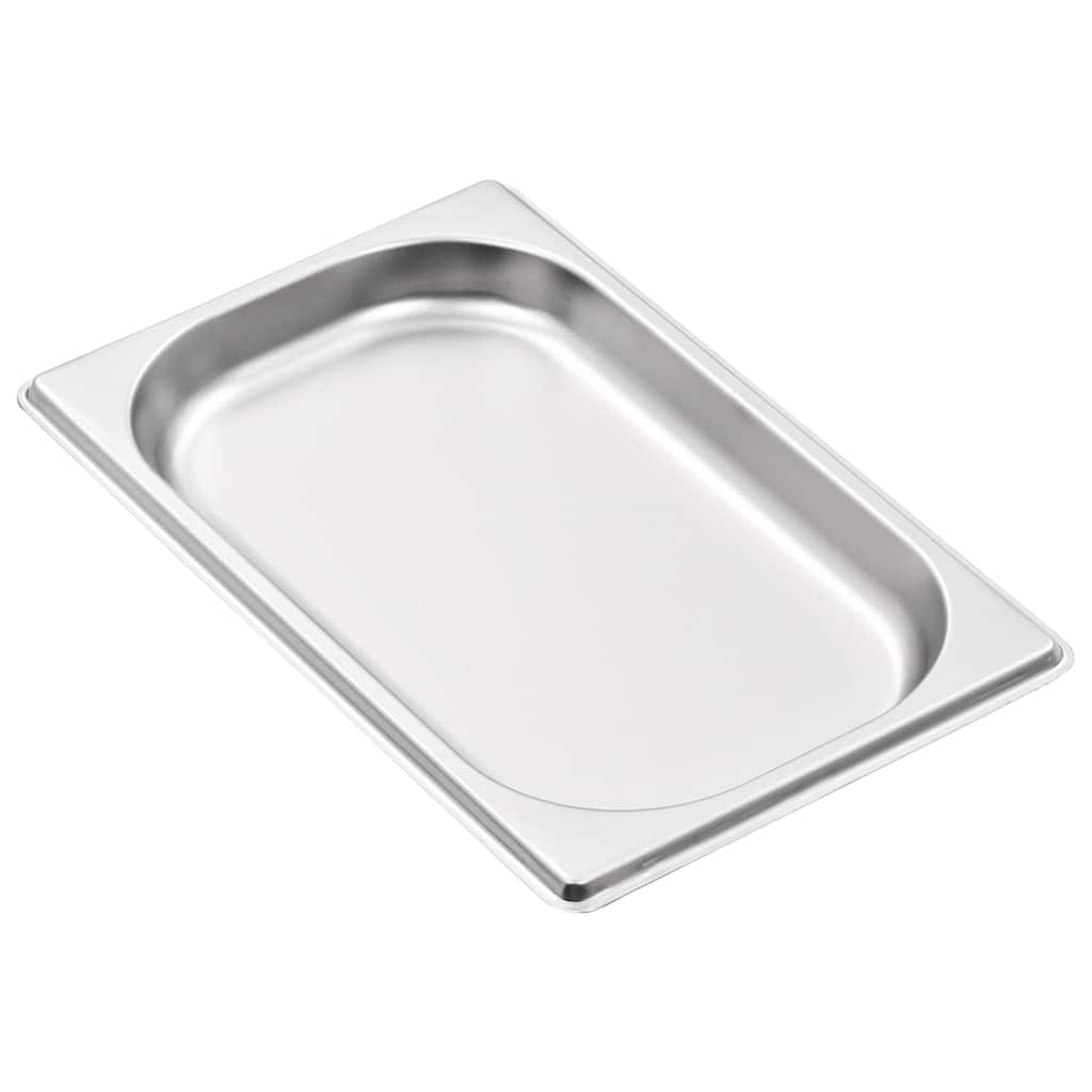vidaXL Gastronorm Containers 12 pcs GN 1/4 20 mm Stainless Steel 4