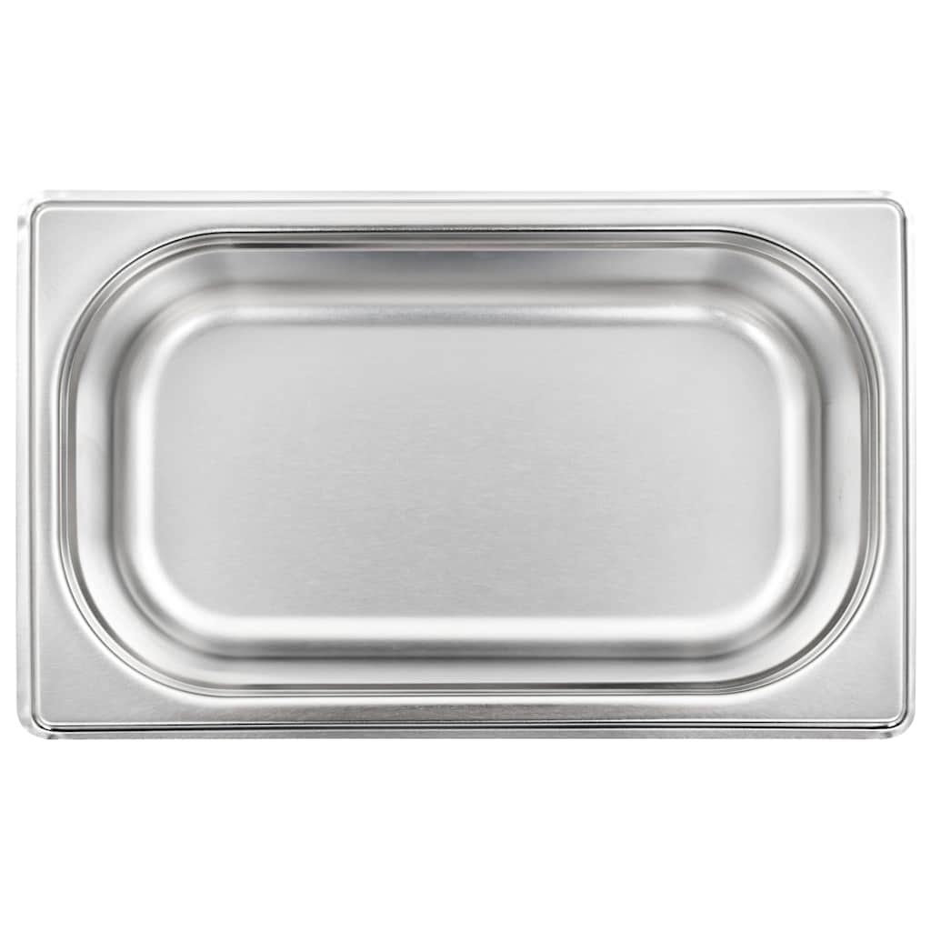 vidaXL Gastronorm Containers 8 pcs GN 1/4 65 mm Stainless Steel 5