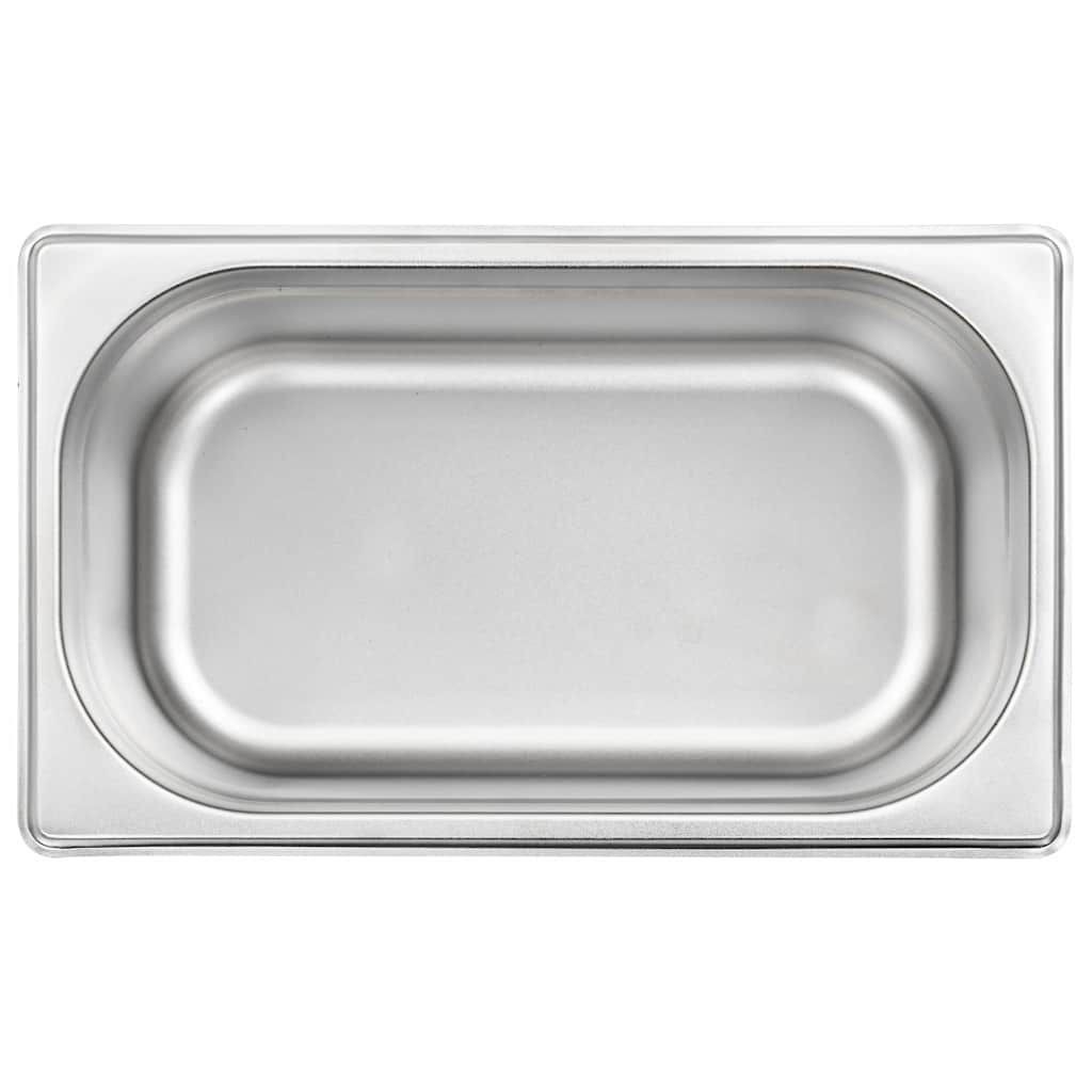vidaXL Gastronorm Containers 8 pcs GN 1/4 100 mm Stainless Steel 5