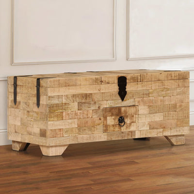 Coffee Table Solid Mango Wood 80x40x35 cm