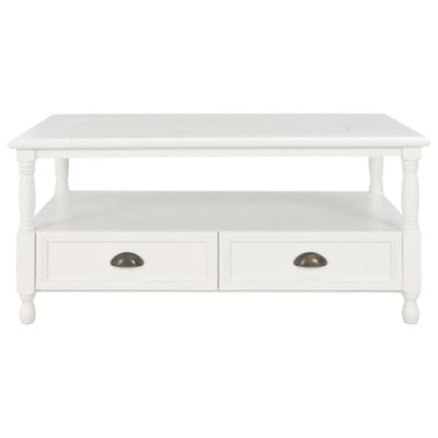 Coffee Table White 100x55x45 cm Wood