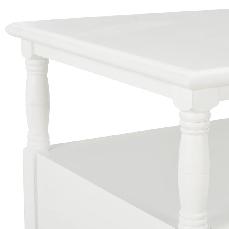 Coffee Table White 100x55x45 cm Wood