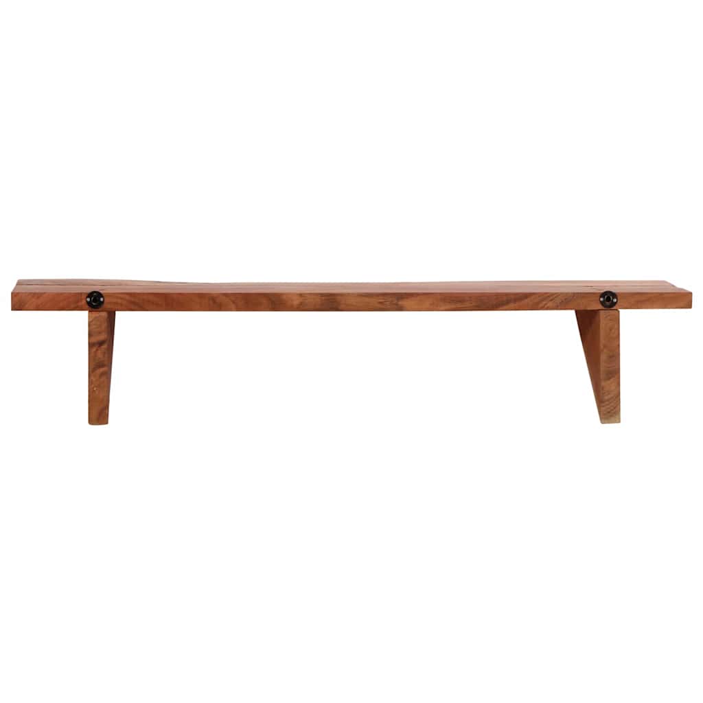 vidaXL Wall Shelf | Set of 2 | Varied wood grain | Solid Acacia Wood | Medium 6