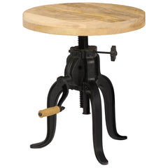 Side Table 45x (45-62) and Cast Iron Solid mango wood