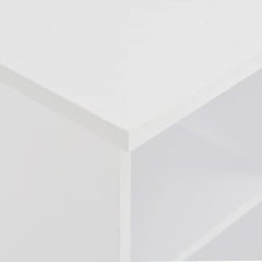 vidaXL Bar Table | White | Engineered Wood | 60x60x110 cm | Bar Table | Square 4