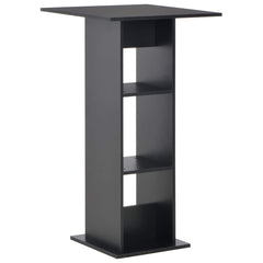 vidaXL Bar Table | Black | Engineered wood | Tall | Sleek | Bar Table | Square 1