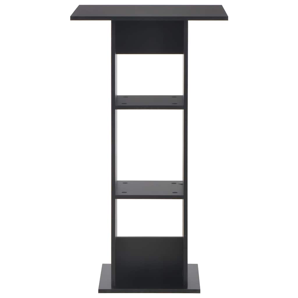 vidaXL Bar Table | Black | Engineered wood | Tall | Sleek | Bar Table | Square 2