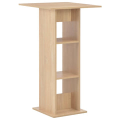 vidaXL Bar Table | Oak | Engineered Wood | 60 x 60 x 110 cm | Bar Table 1