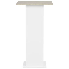 vidaXL Bar Table | White with concrete top | Engineered wood | 60x60x110 cm 3