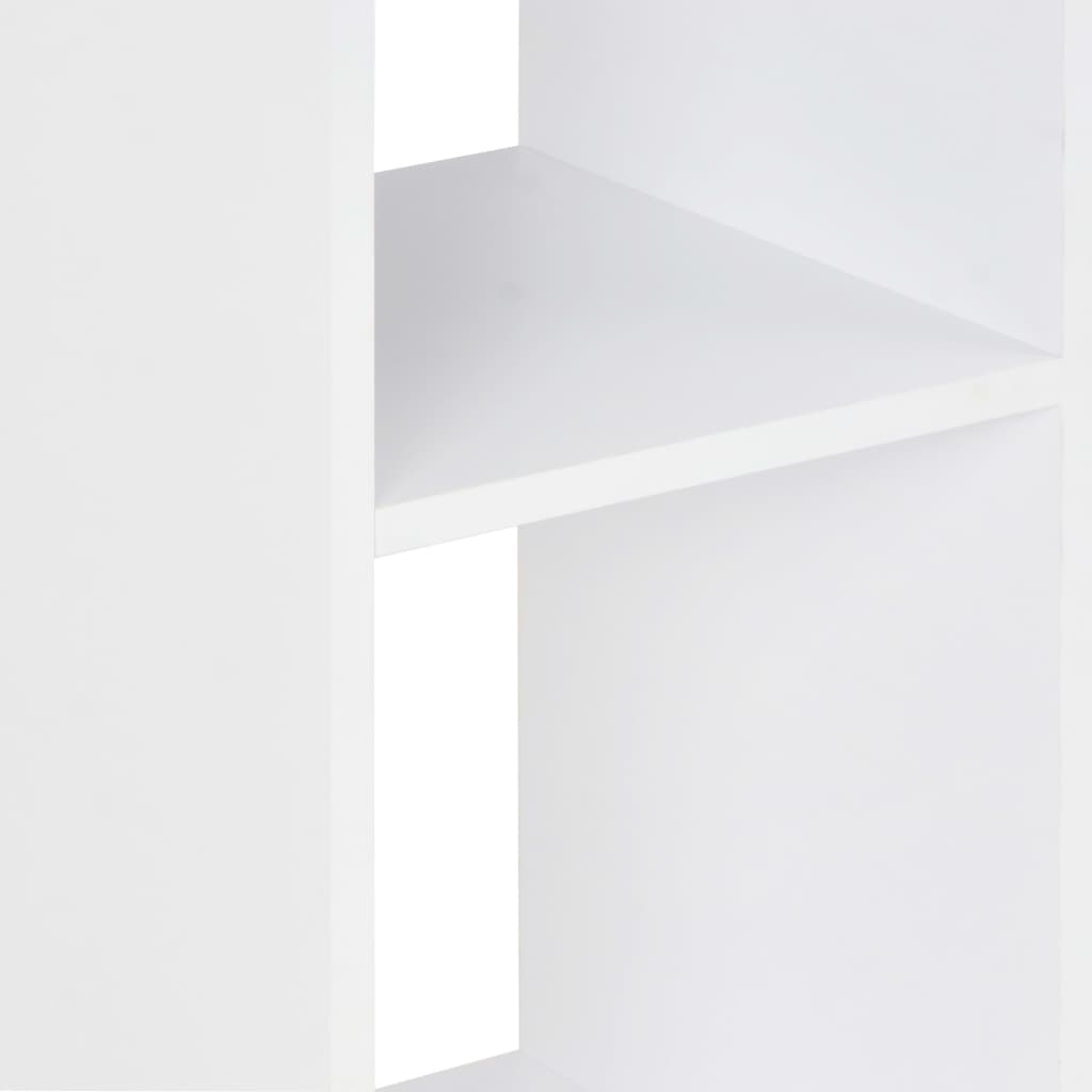 vidaXL Bar Table White and Sonoma Oak 60x60x110 cm 5