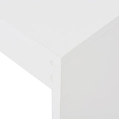 vidaXL Bar Table with Shelf White 110x50x103 cm 5