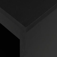 vidaXL Bar Table with Shelf Black 110x50x103 cm 5
