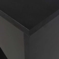 vidaXL Bar Table with Moveable Shelf Black 138x39x110 cm 5