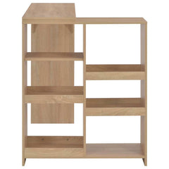 vidaXL Bar Table with Moveable Shelf Oak 138x39x110 cm 4