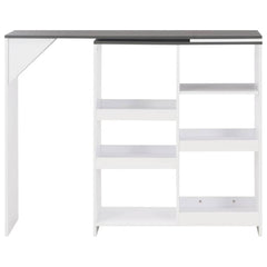 Bar Table with Moveable Shelf