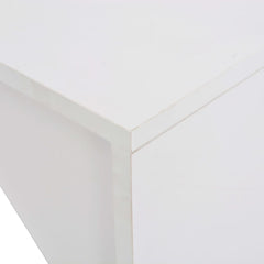 vidaXL Bar Table with Cabinet White 115x59x200 cm 4