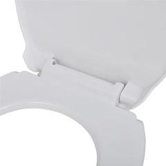 vidaXL Toilet Seats with Soft Close Lids 2 pcs Plastic White 5