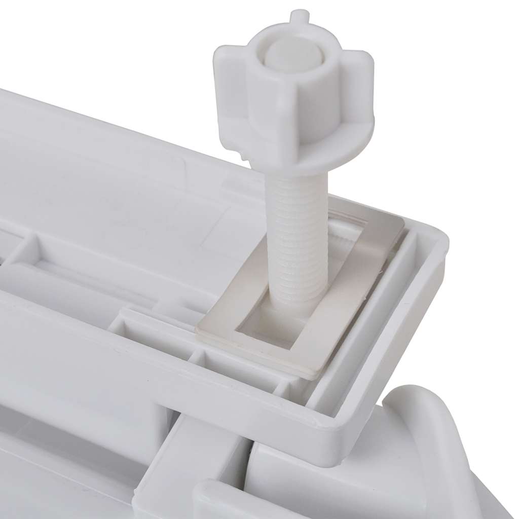vidaXL Toilet Seats with Soft Close Lids 2 pcs Plastic White 6