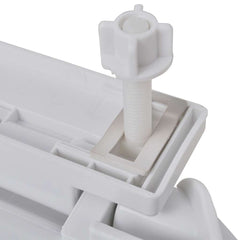 vidaXL Toilet Seats with Soft Close Lids 2 pcs Plastic White 6