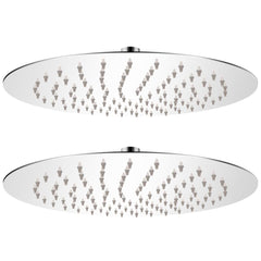 vidaXL Rain Shower Head 2 pcs Stainless Steel Ø 25 cm 1