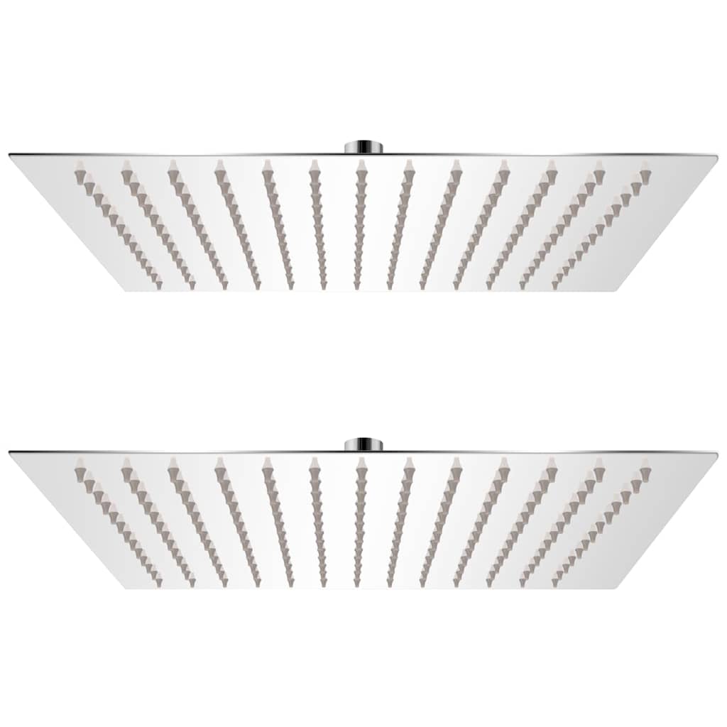 vidaXL Rain Shower Head 2 pcs Stainless Steel 25x25 cm 1