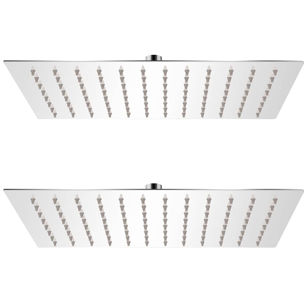 vidaXL Rain Shower Head 2 pcs Stainless Steel 20x30 cm 1