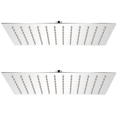 vidaXL Rain Shower Head 2 pcs Stainless Steel 20x30 cm 1