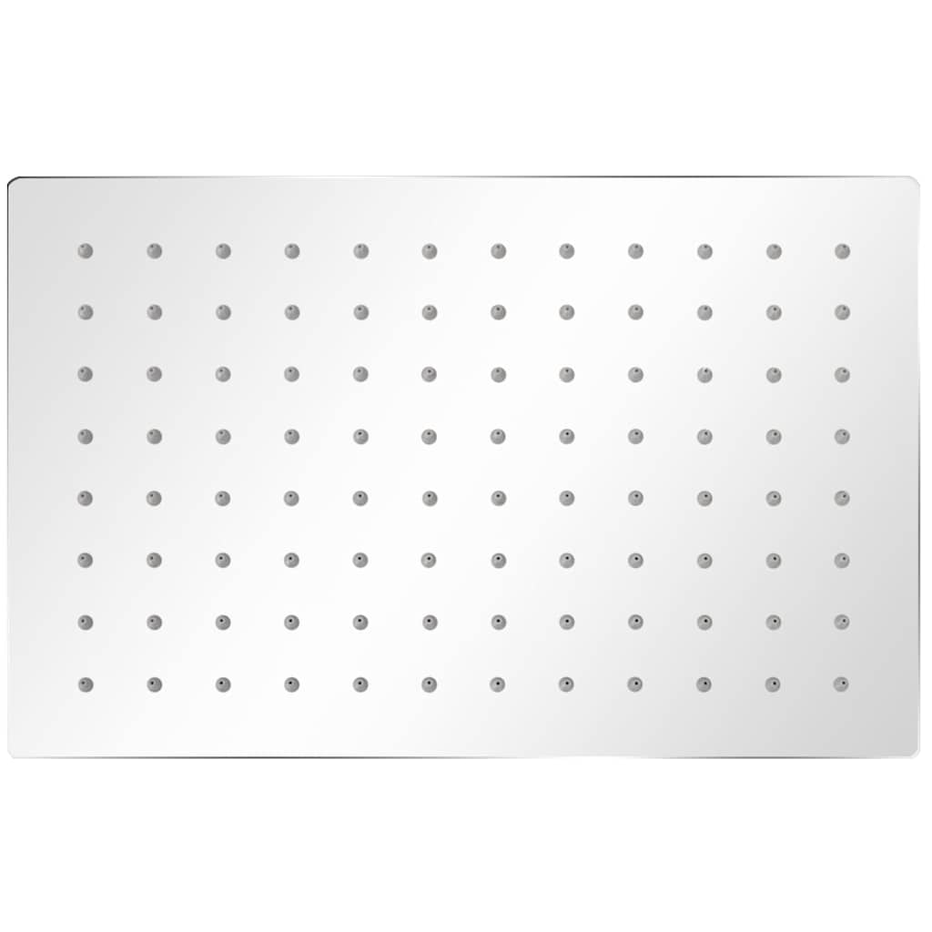 vidaXL Rain Shower Head 2 pcs Stainless Steel 20x30 cm 2